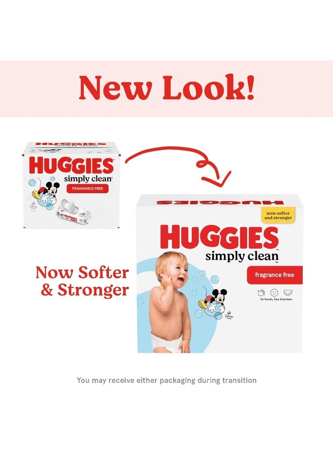 Huggies Simply Clean Unscented Baby Diaper Wipes, 11 Flip-Top Packs (704 Wipes Total), Packaging May Vary - Image 3