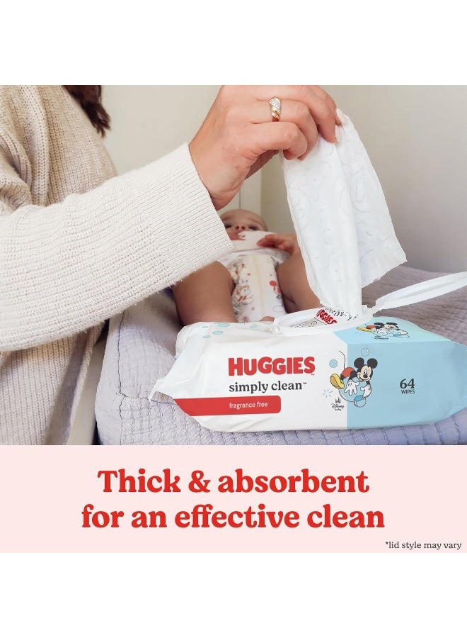 Huggies Simply Clean Unscented Baby Diaper Wipes, 11 Flip-Top Packs (704 Wipes Total), Packaging May Vary - Image 5