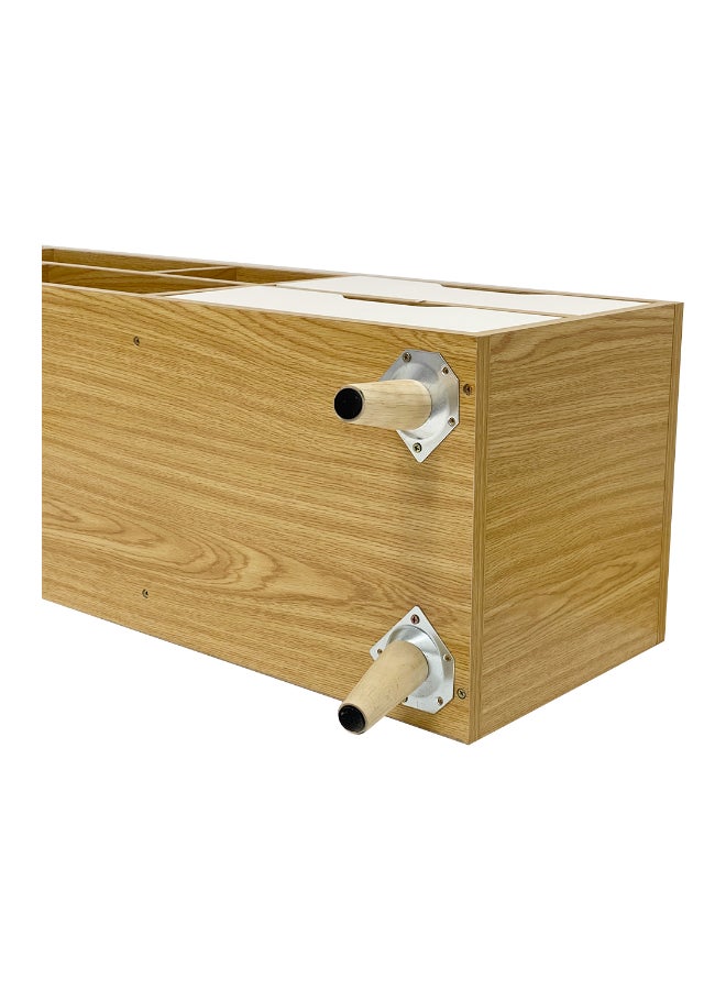 بست وان وحدة تلفاز عصرية وأنيقة للحفاظ على غرفة المعيشة منظمة وراقية 120x38x30 سم MDF بني - Image 3