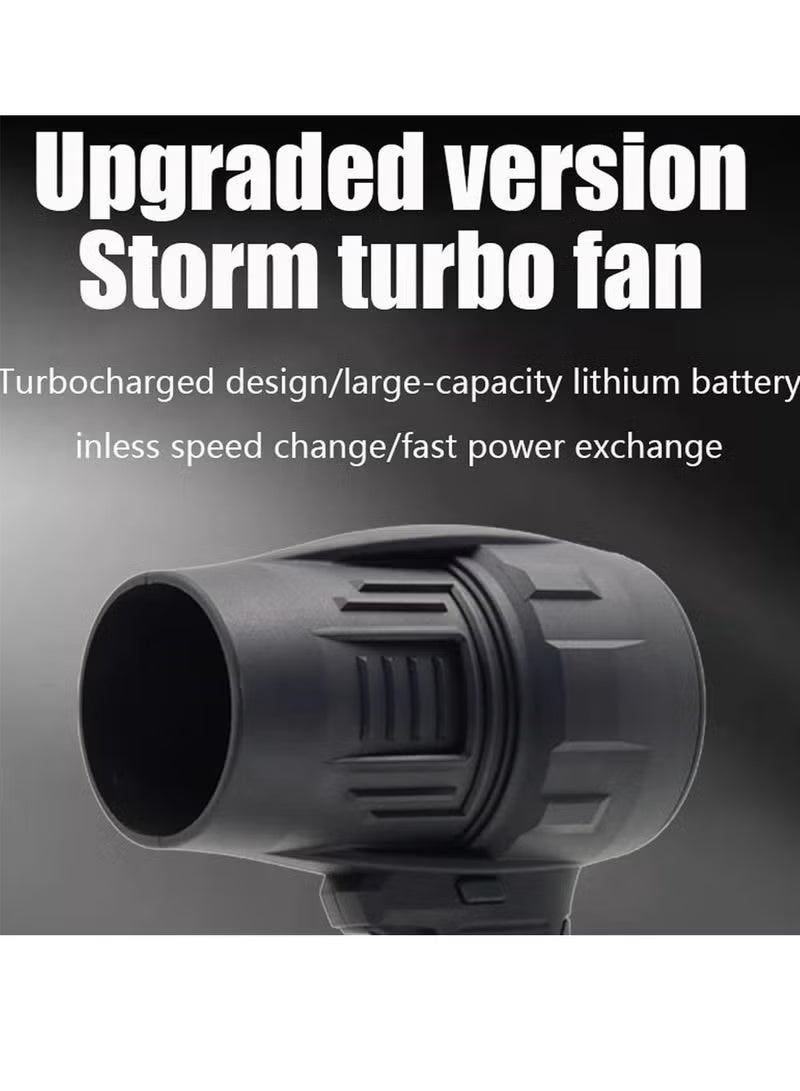 BLUMENIT Portable Cordless Turbo Air Blower – Powerful, Lightweight & Battery-Powered for Cleaning & Drying (Black) - Image 2