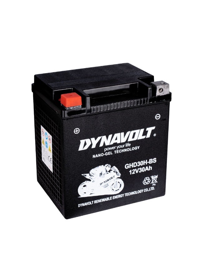 Dynavolt GHD30H-BS 12V 30Ah Nano Gel AGM Motorcycle Battery - Image 3