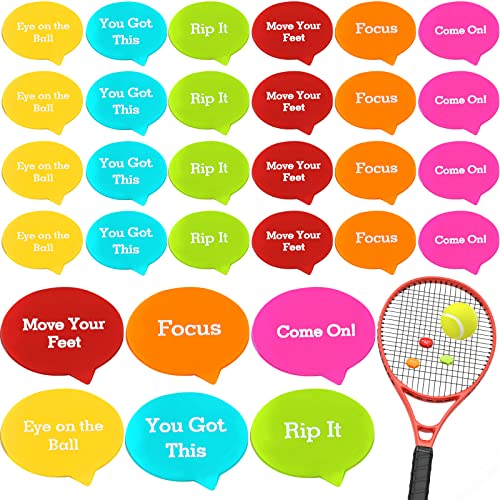 Sosation 24 Pcs Tennis Vibration Dampener Colorful Tennis Racket Dampener for Women Men Gift Team Accessories 6 Styles - Image 1