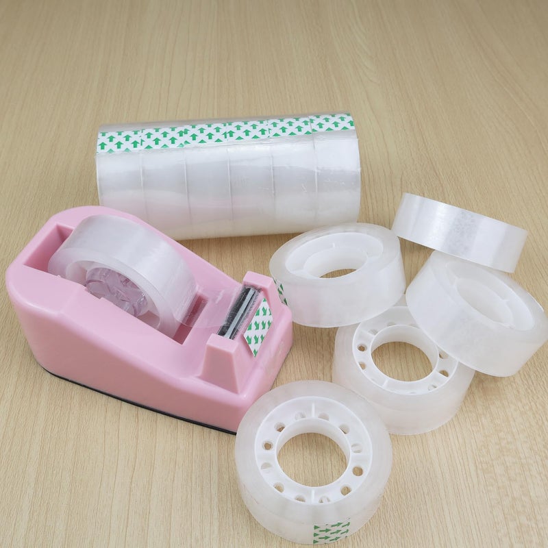 Aacehlh 12 Rolls Transparent Tape Clear Tape Refills Rolls,3/4 x 1000 Inches,1 inch Core,for Office, Home, School (12) - Image 4