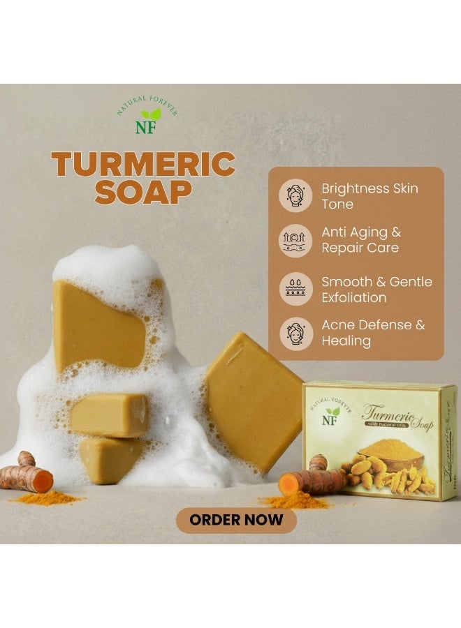 ناتشورال فوريفر صابونة الكركم  85 جرام - Image 2