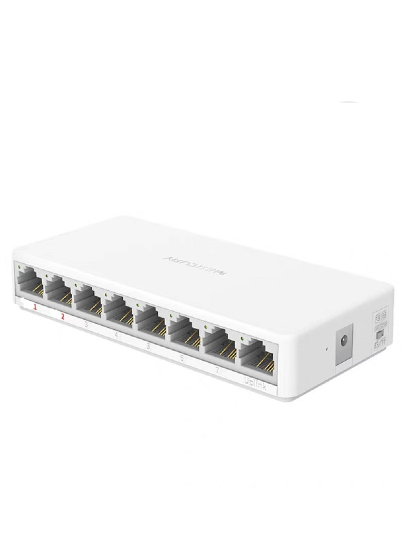 Mercury Network Switch Gigabit Mercury 8-Port 1000Mbps RJ45 ports MCS1508M Mini Desktop Fast Ethernet Switch Hub Splitter  - Image 1