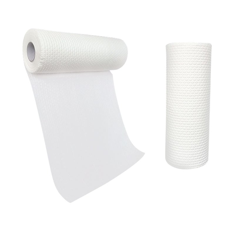 Non-woven Kitchen Paper Towels 50 Towels per Roll Face Towels Soft Extra Disposable Tissues White Cleansing Towelettes Hand Wipes - Image 2