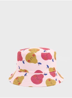 Ginger Quirky Pear Print Bucket Hat  - Image 1