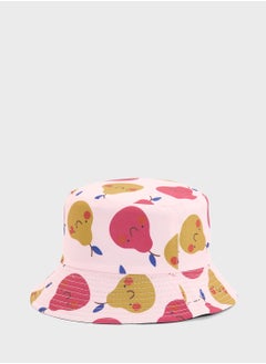 Ginger Quirky Pear Print Bucket Hat  - Image 2