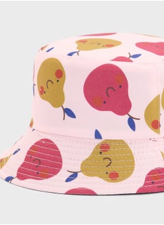Ginger Quirky Pear Print Bucket Hat  - Image 3