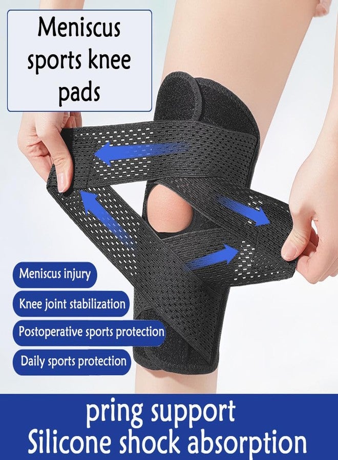 Wnddle Knee Braces for Women & Men, Adjustable Knee Support, for Arthritis, Meniscus Tear, Joint Pain Relief, Knee Support for Working, Running, Weightlifting (X-Large) - Image 4