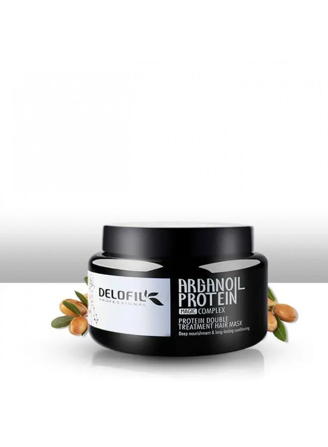 DELOFIL Professional - Argan Oil Protein Hair Mask, Intensive Repair for Damaged & Split Ends - 500ml. - Image 5