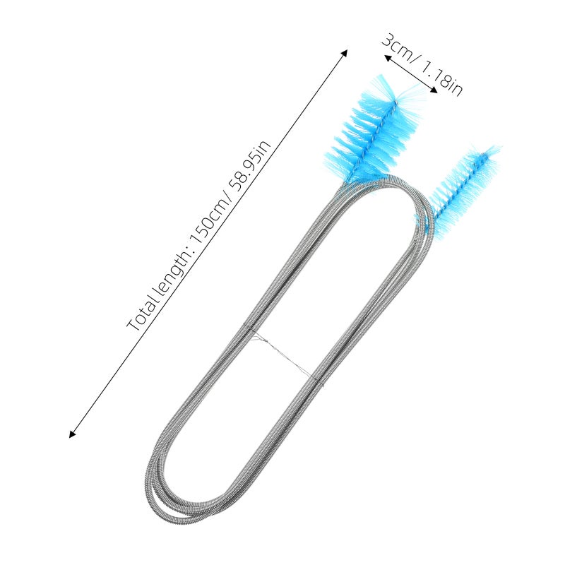 🔧 فرشاة تنظيف مزدوجة الرأس حبل نايلون للحوض الأبيض - Image 2