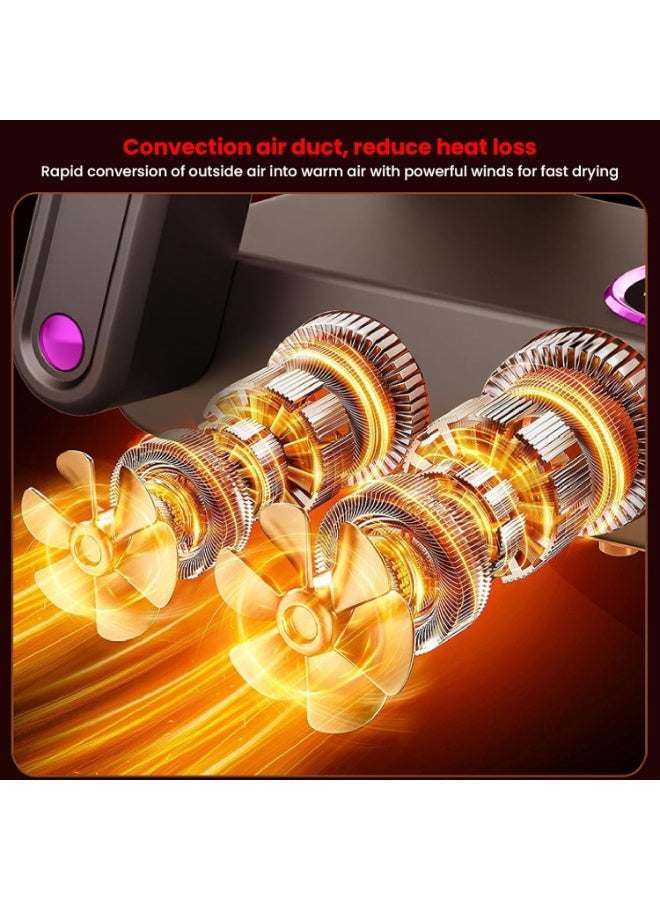 Boot Dryer Double Arm, Portable Foldable Shoe Dryer with Timer, Adjustable Angle Quick Drying Boot Warmer , Dries 2 Pairs Simultaneously - Image 3