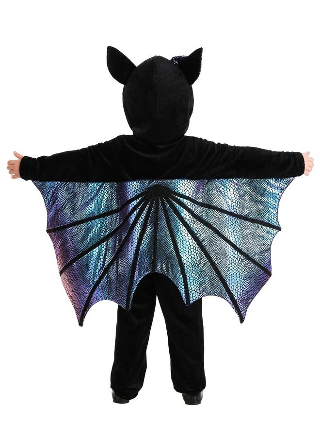 Fun Costumes Shiny Bat Toddler Costume | Bat Outfits - 4T - Black - Image 3