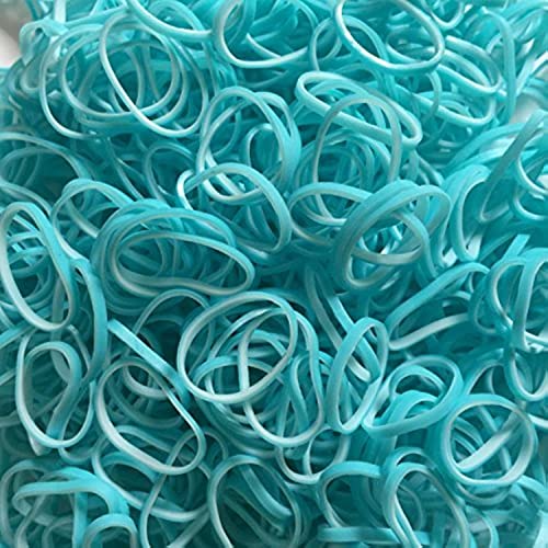 Rainbow Loom Blue Lagoon Dual Layer Rubber Bands Refill600 Bands 24 CClips from B0182 - Image 1