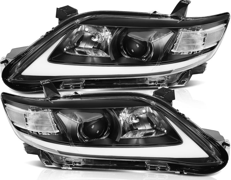 LBRST LED Projector Headlight Assembly for Toyota Camry 20102011 LED Sequential Turn Signal Light DRL Front Lamps Driver and Passenger Side
