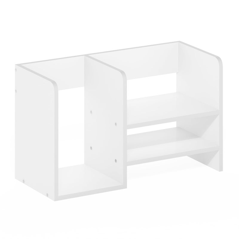 Furinno HERMITE Desk Organizers and Accessories with File Holder, Office Organization, Desk Top Book Shelf, for Office Supplies, Desk Accessories, White - Image 5