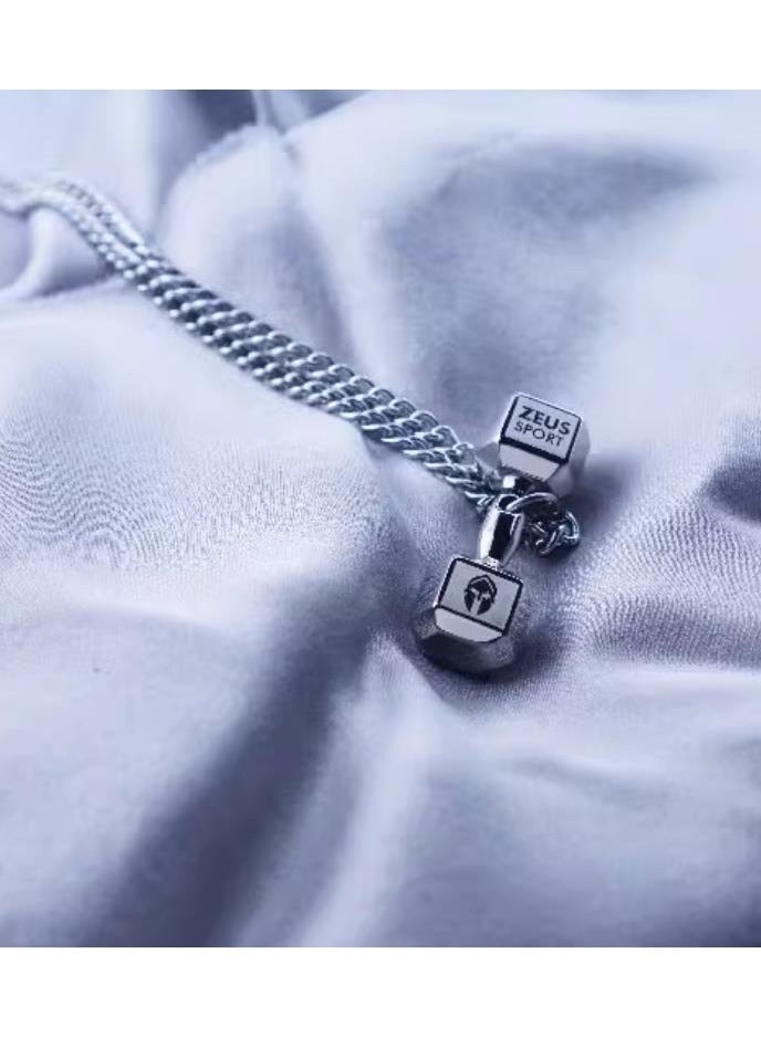 قلادة من الفولاذ التيتانيوم للرجال، إكسسوارات قلادة اللياقة البدنية، إكسسوارات قلادة سلسلة الترقوة الرياضية  - Image 5