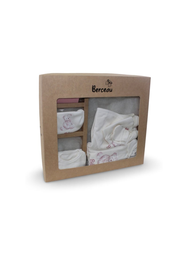 Berceau Baby Newborn Outfit Set with Teddy Bear Print - Image 3