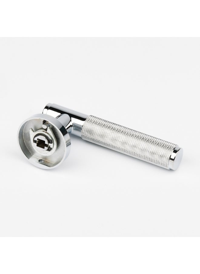 CINCINNO Vires Premium Anti-Rust Brass Door Handle Pair – Durable & Stylish for Home & Office, UV Protection, 2-Year Color & 5-Year Mechanical Warranty, Salt Spray Tested (Chrome Plated)  - Image 4