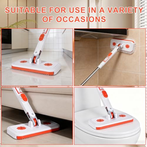 Compensai Snap Grip Mini Mop Set,Convenient Cloth Changing Mini Mop,Gap Dust Cleaner Lazy Mops with Locking Head for Multi Surface Clean,Wet & Dry Mopping and Sweeping Cleaning - Image 3