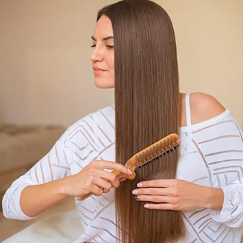 VinBee Travel Hair Brush AntiStatic Folding Hairbrush for Hair Restoration Shine and Detangling Small Detangling Brush for Girls Boys Women Men Kids Wet Dry Hair Mini Boar Bristle Beard Brush - Image 5