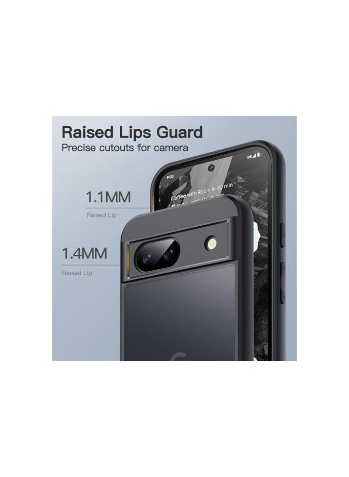 JETech Matte Case for Google Pixel 8a 6.1-Inch 2024, Frosted Translucent Back Protective Slim Phone Cover, Anti-Fingerprints (Black) - Image 4