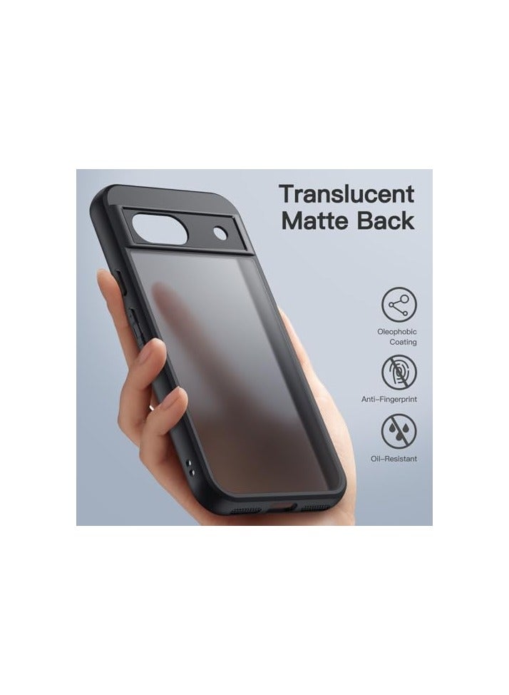 JETech Matte Case for Google Pixel 8a 6.1-Inch 2024, Frosted Translucent Back Protective Slim Phone Cover, Anti-Fingerprints (Black) - Image 5