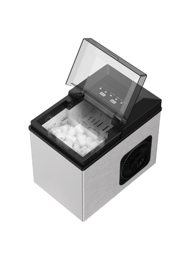 ماكينة صنع الثلج المحمولة Bullet بسعة 1.2 لتر، بقوة 300 واط، سريعة وهادئة، مزودة بخزان ماء ومغرفة - مثالية للاستخدام المنزلي والمكتبي والمطبخي والبار والمقهى - Image 1