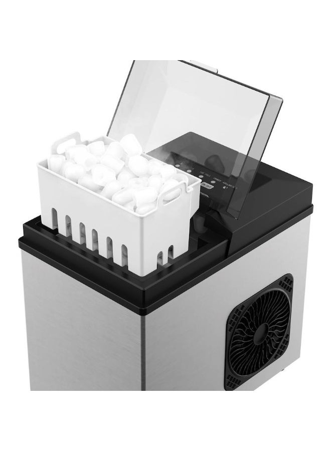 ماكينة صنع الثلج المحمولة Bullet بسعة 1.2 لتر، بقوة 300 واط، سريعة وهادئة، مزودة بخزان ماء ومغرفة - مثالية للاستخدام المنزلي والمكتبي والمطبخي والبار والمقهى - Image 3