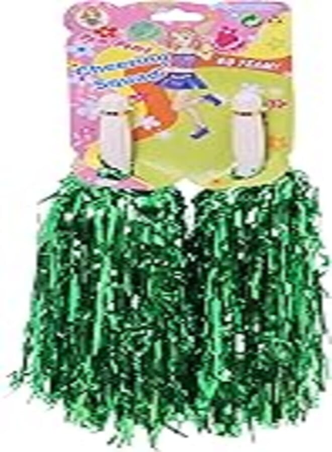 Generic Foil cheerleading pom poms for party and birthday - green