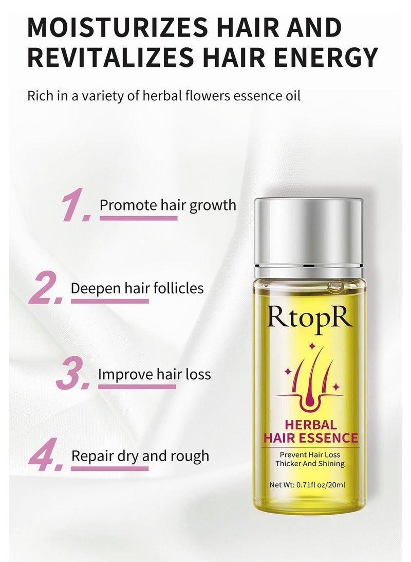 RtopR 2-PACK Hair Care Essential Oil, Makes Hair Soft and Shiny 20ml*2 - Image 4