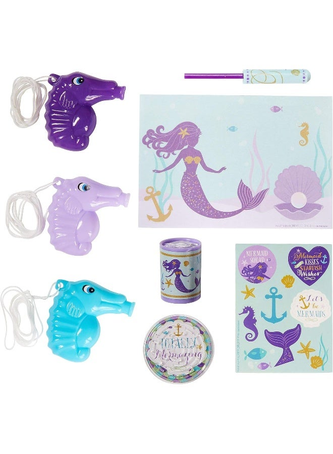 amscan Mermaid Wishes Mega Mix Value Pack Favors 48pcs - Image 1