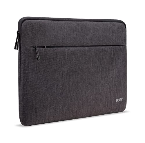 Acer Protective Laptop Sleeve | Up to 15.6" Notebook | Easy Access Outside Zipper Pocket for Adapters, Mouse or Dongle | Gray - Image 4