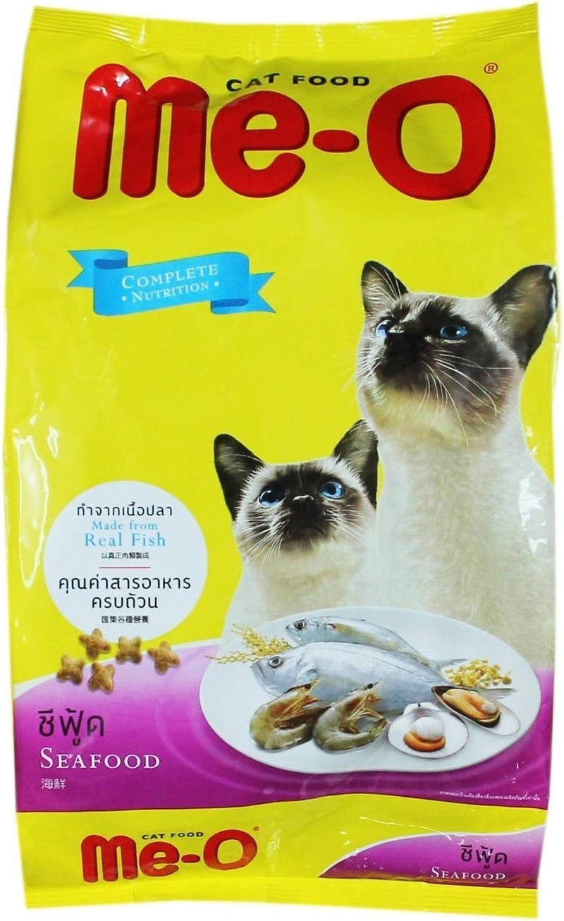 Me-O Dry Adult Cat Food Seafood Flavor 450g