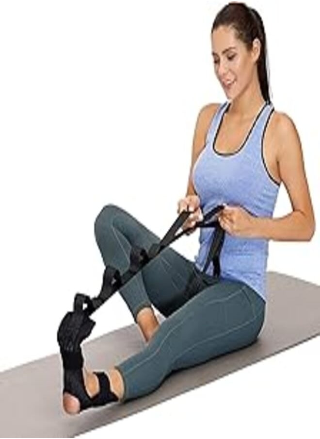SportQ Stretch Yoga Belt,Belt Belt Training Garter,Multi-Loop Adjustable Yoga Stretch Belt with Loops Drawstring Stretch for Sports Yoga Exercise Pilates Physical Therapy 