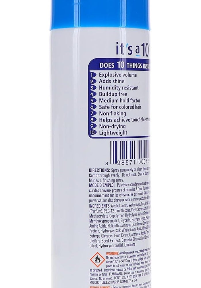 It's a 10 Miracle Blow Dry Volumizer - 6 Ounce Hair Styling Spray - Image 4