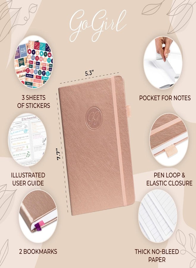GoGirl Budget Planner - Monthly Financial Planner Organizer Budget Book. Expense Tracker Notebook Journal to Control Money, Compact (Rose Gold) - Image 2