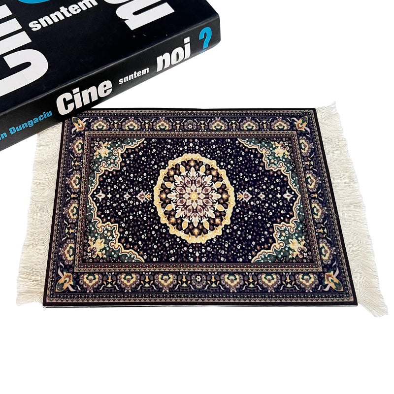 kotoyas Rug Mouse Pad, 2 Pack Woven Rug Bohemian Style Carpet Mouse Pad for Table DÃ©cor - Image 3
