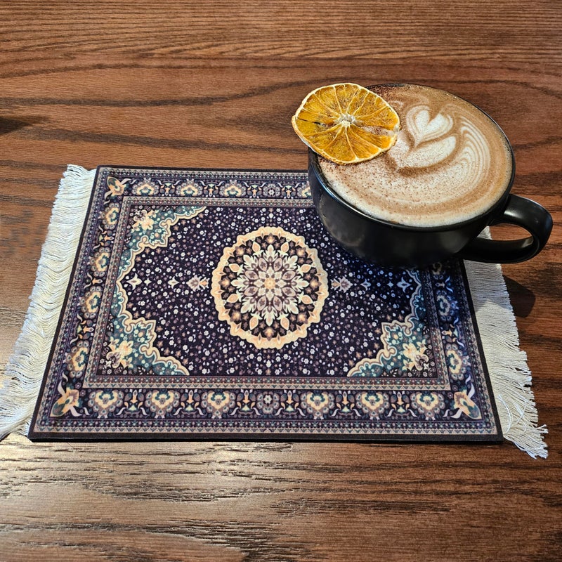 kotoyas Rug Mouse Pad, 2 Pack Woven Rug Bohemian Style Carpet Mouse Pad for Table DÃ©cor - Image 4