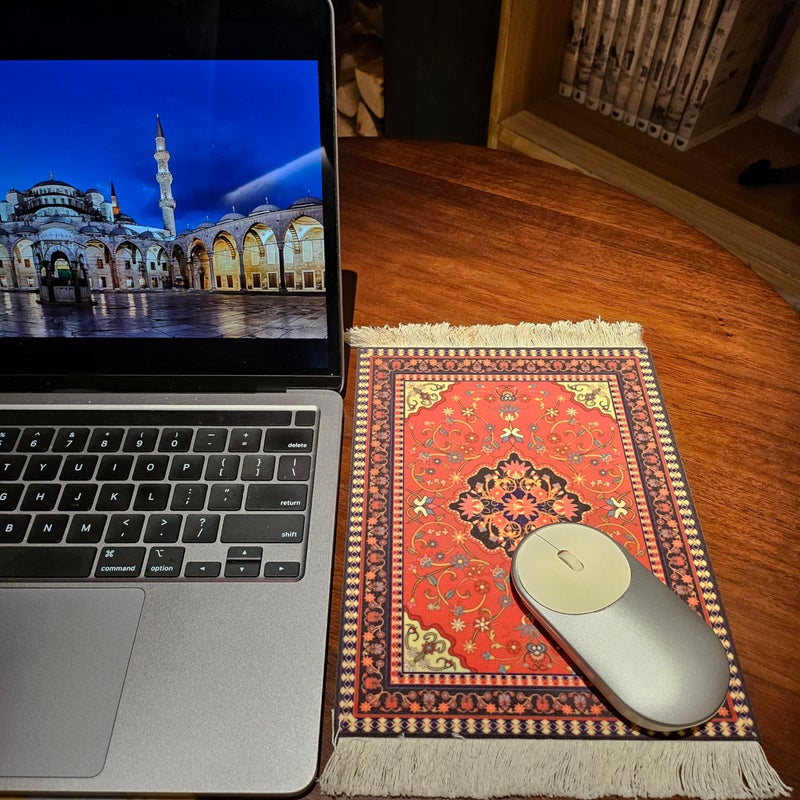 kotoyas Rug Mouse Pad, 2 Pack Woven Rug Bohemian Style Carpet Mouse Pad for Table DÃ©cor - Image 5