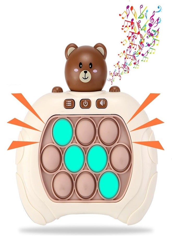Pop it Up - Quick Push Bubble Game for Children and Adults, Mini Push Game Quick Hand Push Game, Stress Relief Popular Fidget Games (Bear) - Image 1