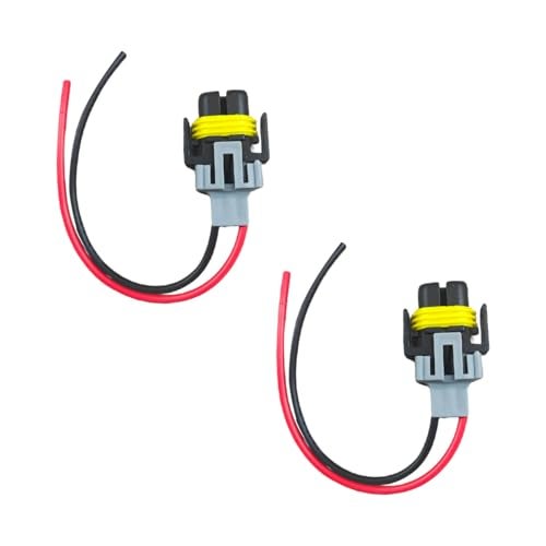 Tuxihapp H8 H9 H11 Fog Light Harness Connector Vehicle Wire Connector Car Fog Light Wiring Harness Kit Replacement for Headlight High Low Beam Bulb Waterproof Pigtail Adapter Plug 2PCS - Image 1