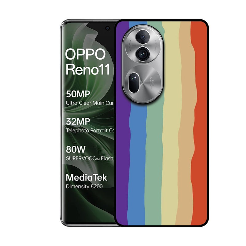 EYE CATCH Printed Protective Case Cover For Oppo Reno 11 Pro -   s Lines - Image 1