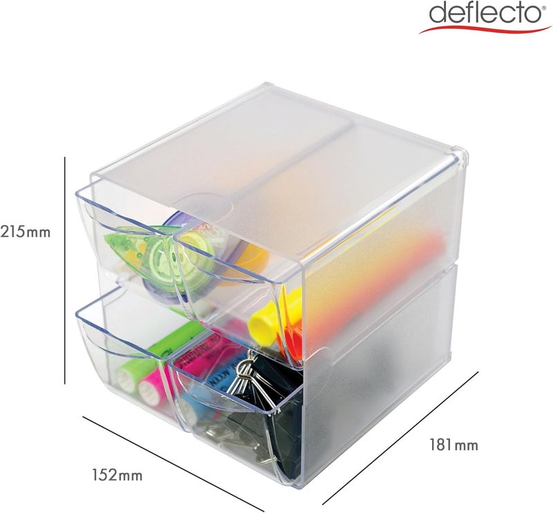 Deflecto Stackable Cube Organizer 6 x 6 x 75 - Image 3