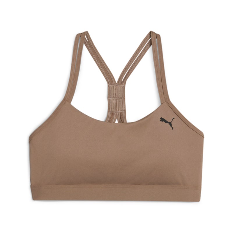 PUMA 4KEEPS STUDIO ULTRABARE Womens Brown Strappy Training Bra - Image 4
