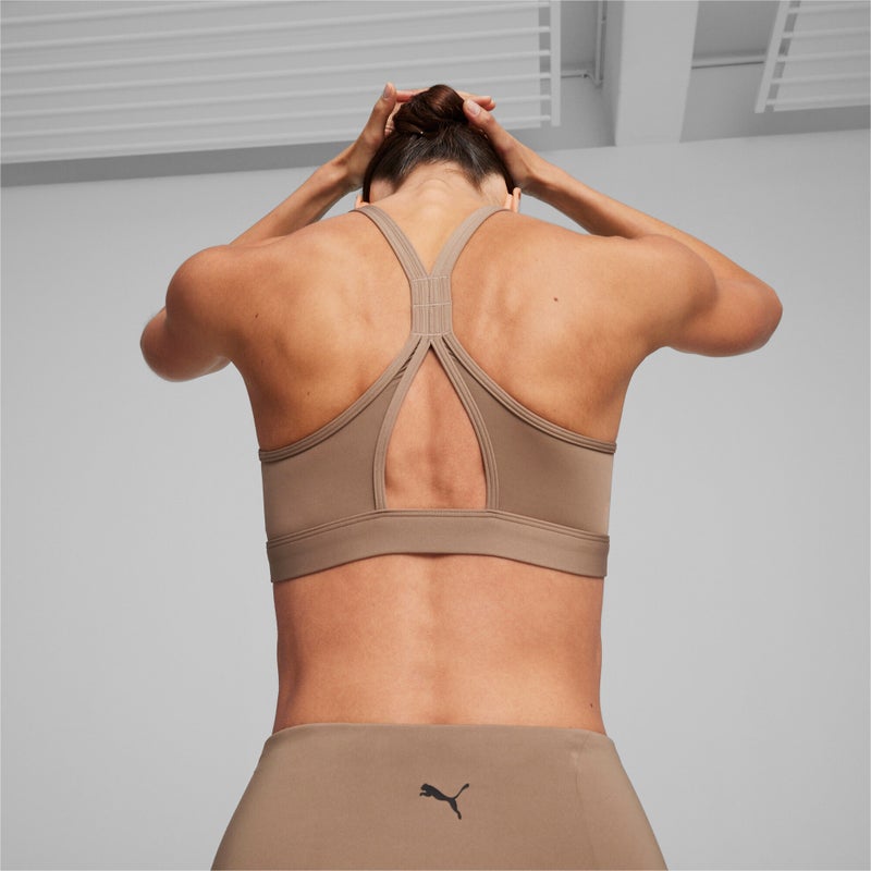 PUMA 4KEEPS STUDIO ULTRABARE Womens Brown Strappy Training Bra - Image 2