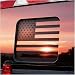 SHUOXUKE Rear Middle Window American Flag Decal for Ford F150 F250 F350 20042010 2011 2012 2013 2014 Ford Performance Truck Window Decal for Vehicles USA Flag Sticker AccessoriesMatte Black - Image 2