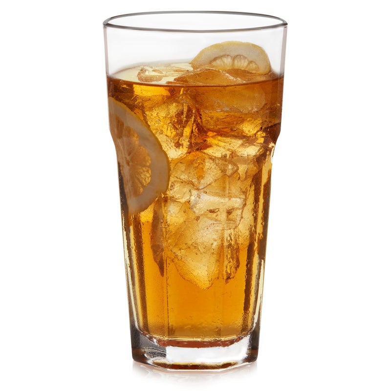 Libbey Gibraltar DuraTuff Drinking Glass Drinking Cup Set, Iconic Heavy Base Bar Glassware Thick Drinking Glasses Set of 12, 22-Ounce Iced Tea Glasses - Image 4