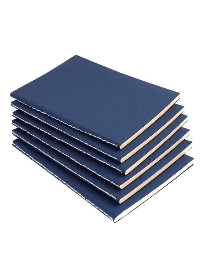 INNAXA A5 Size Ecofriendly Notebook Kraft Blue Soft Cover (210 x 140 mm) -64 Ruled Pages (Blue) - Image 1